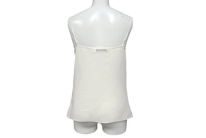 極備品 CHRISTIAN DIOR クリスチャンディオー SILK TANKTOP シルク タンクトップ サイズ 34 ホワイト 中古 4c071349