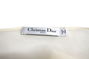 極備品 CHRISTIAN DIOR クリスチャンディオー SILK TANKTOP シルク タンクトップ サイズ 34 ホワイト 中古 4c071349