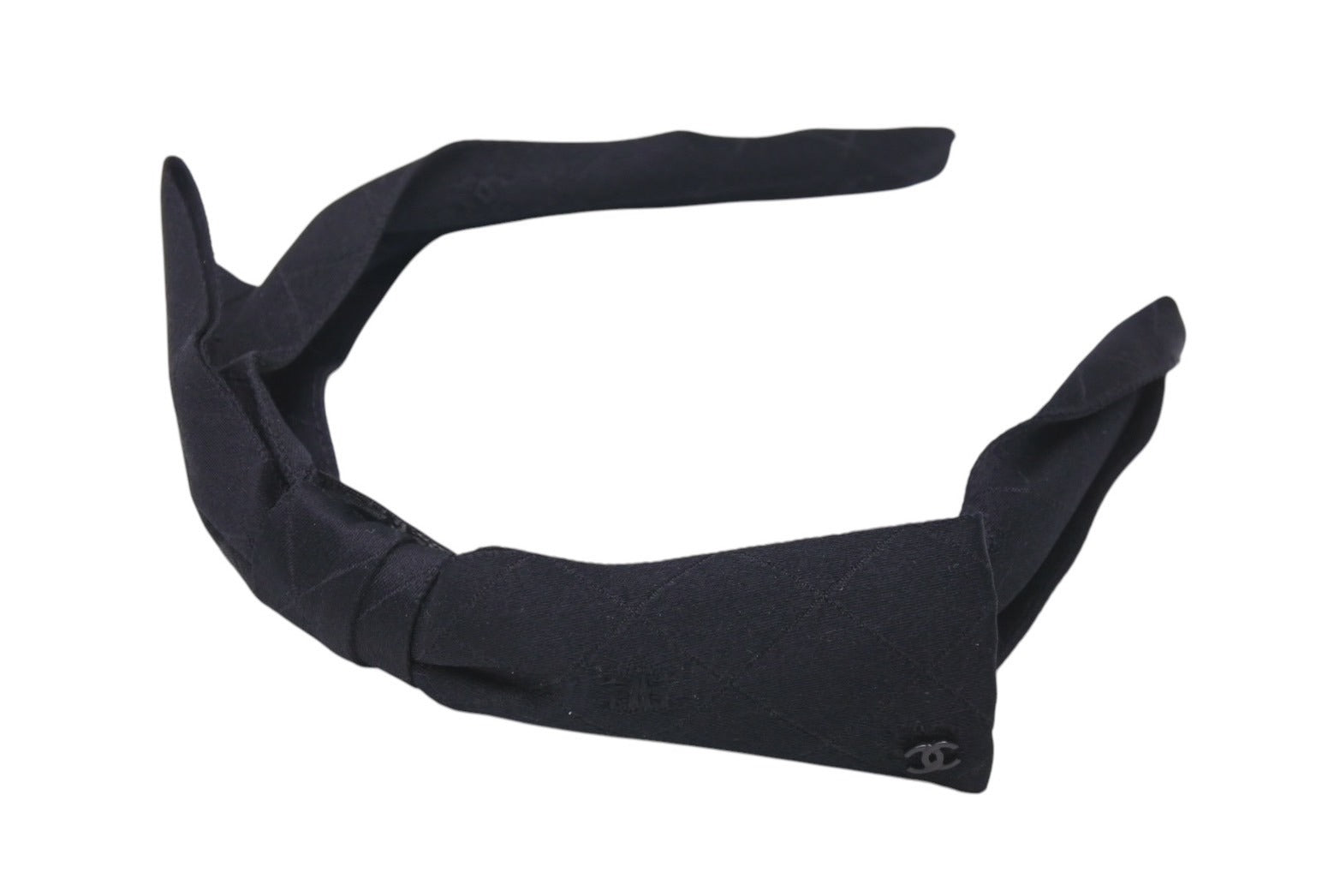 CHANEL ブラック カチューシャ CHANEL シャネル カチューシャ リボン サテン ブラック | 小物,ヘア