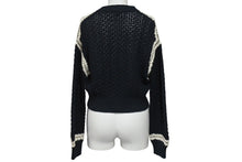 Load image into Gallery viewer, CHANEL シャネル セットアップ P72105K10363 セーター パンツ サイズ34 ココマーク 編み込み ブラック 美品 中古 4c071387