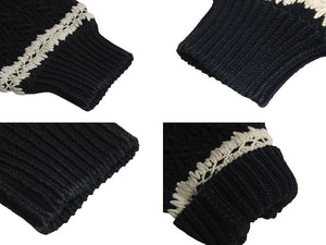 CHANEL Chanel Setup P72105K10363 Sweater Pants Size 34 Here Mark Braided Black Good Condition Used 4c071387