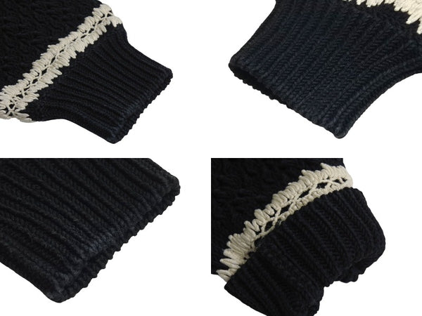CHANEL Chanel Setup P72105K10363 Sweater Pants Size 34 Here Mark Braided Black Good Condition Used 4c071387