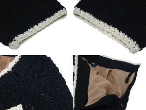 CHANEL Chanel Setup P72105K10363 Sweater Pants Size 34 Here Mark Braided Black Good Condition Used 4c071387