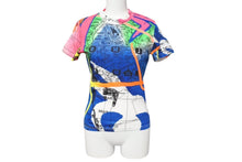 画像をギャラリービューアに読み込む, Christian Dior クリスチャンディオール 半袖Tシャツ 地図 マップ 1H12055026 フランス製 コットン マルチカラー 38 美品 中古 4c071391