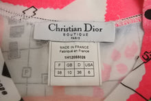画像をギャラリービューアに読み込む, Christian Dior クリスチャンディオール 半袖Tシャツ 地図 マップ 1H12055026 フランス製 コットン マルチカラー 38 美品 中古 4c071391