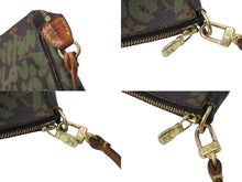 Load image into Gallery viewer, LOUIS VUITTON ルイヴィトン ポシェットアクセソワールモノグラムグラフィティ M92191 ハンドバッグ カーキ 中古 4c071394