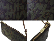 Load image into Gallery viewer, LOUIS VUITTON ルイヴィトン ポシェットアクセソワールモノグラムグラフィティ M92191 ハンドバッグ カーキ 中古 4c071394