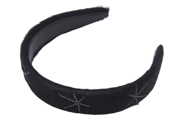 Very good condition Collete Malouf Collete Malouf Headband Hair Accessory Cross Rhinestone Harako Black Used 4c071401