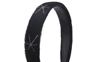 Very good condition Collete Malouf Collete Malouf Headband Hair Accessory Cross Rhinestone Harako Black Used 4c071401