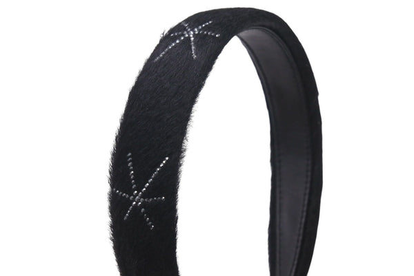 Very good condition Collete Malouf Collete Malouf Headband Hair Accessory Cross Rhinestone Harako Black Used 4c071401