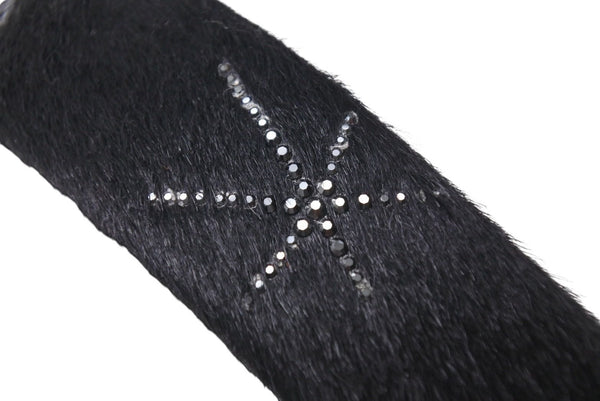 Very good condition Collete Malouf Collete Malouf Headband Hair Accessory Cross Rhinestone Harako Black Used 4c071401
