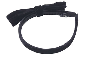 Very good condition Reine Claude Headband Ribbon Hair Accessory Velor Black Used 4c071402