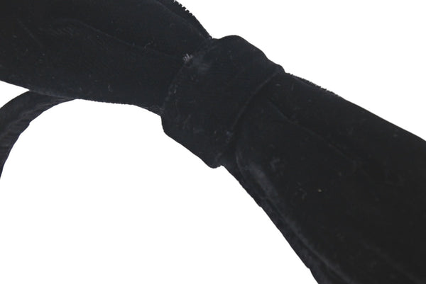 Very good condition Reine Claude Headband Ribbon Hair Accessory Velor Black Used 4c071402