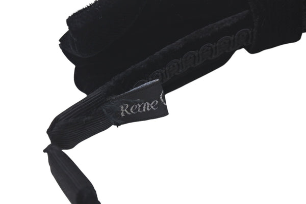 Very good condition Reine Claude Headband Ribbon Hair Accessory Velor Black Used 4c071402