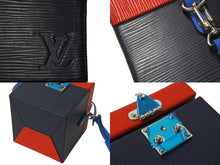 Load image into Gallery viewer, LOUIS VUITTON ルイヴィトン ブリーカーボックス ハンドバッグ M52466 2WAY レッド ブルー ネイビー エピ レザー 美品 中古 4c071408