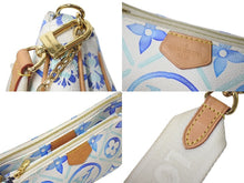 画像をギャラリービューアに読み込む, LOUIS VUITTON ルイヴィトン ショルダーバッグ ミュルティ ポシェット アクセソワール モノグラムタイル 2024-2025AW ホワイト ブルー M25374 良品 中古 4c071412