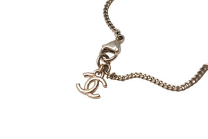 CHANEL Necklace B23C engraved Approx. 16.8g Total length approx. 60cm Coco Mark Matelasse Gold Black Metal Leather Resin Good Condition Used 4c071424