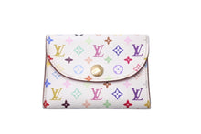 画像をギャラリービューアに読み込む, LOUIS VUITTON ルイヴィトン コインケース カードケース CA3099 スペイン製 PVC ホワイト マルチカラー 美品 中古 4c071431