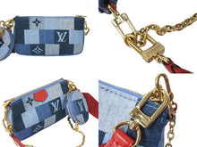 画像をギャラリービューアに読み込む, 極美品 LOUIS VUITTON ルイヴィトン ミュルティポシェット アクセソワール アクセサリーポーチ M44990 デニム モノグラム 中古 4c071432