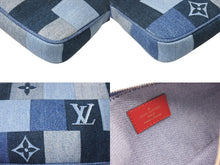 画像をギャラリービューアに読み込む, 極美品 LOUIS VUITTON ルイヴィトン ミュルティポシェット アクセソワール アクセサリーポーチ M44990 デニム モノグラム 中古 4c071432