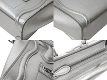 Load image into Gallery viewer, 極美品 CELINE セリーヌ ラゲージ ナノ 2WAY ショルダーバッグ ハンドバッグ イタリア製 レザー シルバー シルバー金具 中古 4c071436