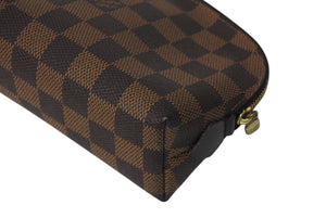 極美品 LOUIS VUITTON ルイ ヴィトン ポシェット ダミ キャンバス/レザー エベヌ レディース N47516 中古 4c071445