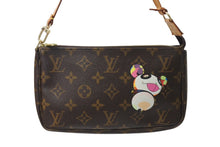 画像をギャラリービューアに読み込む, LOUIS VUITTON ルイヴィトン ポシェット アクセソワール パンダ M51981 モノグラム アクセポ ハンドバッグ 村上隆 美品 中古 4c071453
