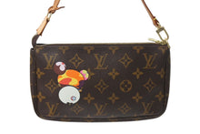 画像をギャラリービューアに読み込む, LOUIS VUITTON ルイヴィトン ポシェット アクセソワール パンダ M51981 モノグラム アクセポ ハンドバッグ 村上隆 美品 中古 4c071453