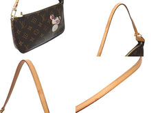 画像をギャラリービューアに読み込む, LOUIS VUITTON ルイヴィトン ポシェット アクセソワール パンダ M51981 モノグラム アクセポ ハンドバッグ 村上隆 美品 中古 4c071453