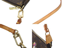 画像をギャラリービューアに読み込む, LOUIS VUITTON ルイヴィトン ポシェット アクセソワール パンダ M51981 モノグラム アクセポ ハンドバッグ 村上隆 美品 中古 4c071453
