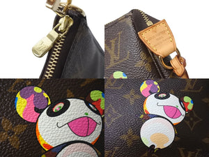 LOUIS VUITTON ルイヴィトン ポシェット アクセソワール パンダ M51981 モノグラム アクセポ ハンドバッグ 村上隆 美品 中古 4c071453