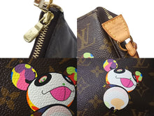 画像をギャラリービューアに読み込む, LOUIS VUITTON ルイヴィトン ポシェット アクセソワール パンダ M51981 モノグラム アクセポ ハンドバッグ 村上隆 美品 中古 4c071453