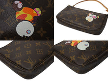 画像をギャラリービューアに読み込む, LOUIS VUITTON ルイヴィトン ポシェット アクセソワール パンダ M51981 モノグラム アクセポ ハンドバッグ 村上隆 美品 中古 4c071453