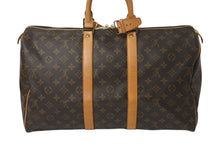 Load image into Gallery viewer, LOUIS VUITTON ルイヴィトン モノグラム キーポル45 ボストンバッグ M41428 ブラウン ゴールド金具 美品 中古 4c071467