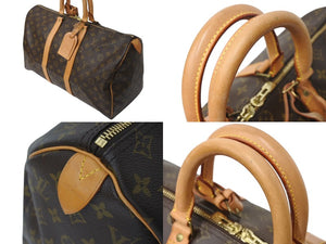 LOUIS VUITTON ルイヴィトン モノグラム キーポル45 ボストンバッグ M41428 ブラウン ゴールド金具 美品 中古 4c071467