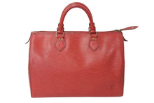 画像をギャラリービューアに読み込む, LOUIS VUITTON ルイヴィトン スピーディ30 ハンドバッグ M43007 エピ レザー レッド ゴールド金具 良品 中古 4c071470