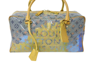 LOUIS VUITTON ルイヴィトン ウィークエンダーPM ハンドバッグ M95733 モノグラム パルプ イエロー 美品 中古 4c071472