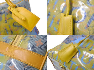 LOUIS VUITTON ルイヴィトン ウィークエンダーPM ハンドバッグ M95733 モノグラム パルプ イエロー 美品 中古 4c071472