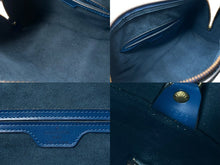 画像をギャラリービューアに読み込む, LOUIS VUITTON ルイヴィトン スフロ ハンドバッグ バレルバッグ 筒型 M52862 エピレザー ブルー ゴールド金具 美品 中古 4c071490