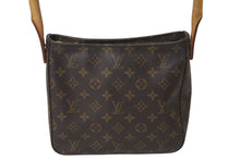 画像をギャラリービューアに読み込む, LOUIS VUITTON ルイヴィトン ルーピングMM ハンドバッグ M51146 モノグラム ゴールド金具 ブラウン 美品 中古 4c071491