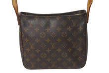 画像をギャラリービューアに読み込む, LOUIS VUITTON ルイヴィトン ルーピングMM ハンドバッグ M51146 モノグラム ゴールド金具 ブラウン 美品 中古 4c071491