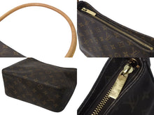 画像をギャラリービューアに読み込む, LOUIS VUITTON ルイヴィトン ルーピングMM ハンドバッグ M51146 モノグラム ゴールド金具 ブラウン 美品 中古 4c071491