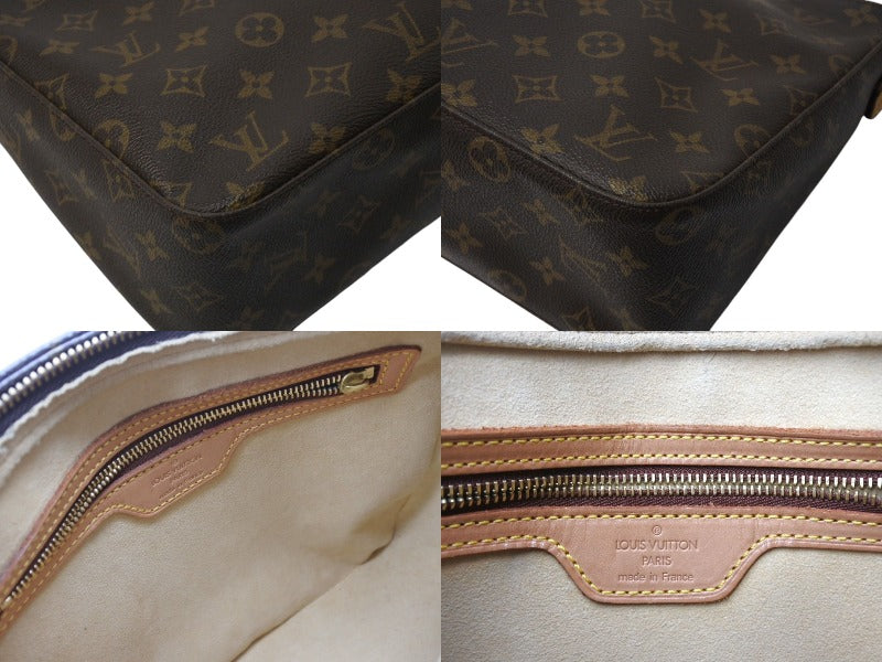 LOUIS VUITTON ルイヴィトン ルーピングMM ハンドバッグ M51146 モノグラム ゴールド金具 ブラウン 美品 中古 4c071491  – Casanova Vintage