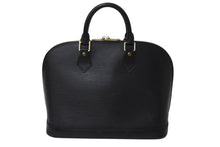 画像をギャラリービューアに読み込む, LOUIS VUITTON ルイヴィトン エピ アルマ PM ハンドバッグ M52142 エピレザー ブラック ゴールド金具 美品 中古 4c071499