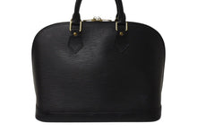 画像をギャラリービューアに読み込む, LOUIS VUITTON ルイヴィトン エピ アルマ PM ハンドバッグ M52142 エピレザー ブラック ゴールド金具 美品 中古 4c071499
