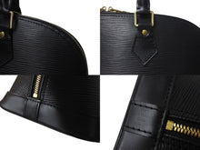 画像をギャラリービューアに読み込む, LOUIS VUITTON ルイヴィトン エピ アルマ PM ハンドバッグ M52142 エピレザー ブラック ゴールド金具 美品 中古 4c071499