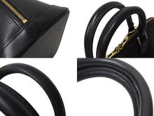 画像をギャラリービューアに読み込む, LOUIS VUITTON ルイヴィトン エピ アルマ PM ハンドバッグ M52142 エピレザー ブラック ゴールド金具 美品 中古 4c071499