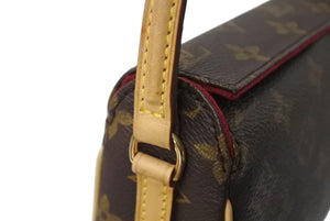 極美品 LOUIS VUITTON ルイヴィトン レシタル ハンドバッグ M51900 モノグラムキャンバス ブラウン 中古 4c071509