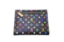 Load image into Gallery viewer, 極美品 LOUIS VUITTON ルイヴィトン モノグラムマルチカラー ポルトフォイユ コアラ 財布 廃番 ブラック M58087 村上隆 中古 4c071510