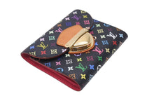 Load image into Gallery viewer, 極美品 LOUIS VUITTON ルイヴィトン モノグラムマルチカラー ポルトフォイユ コアラ 財布 廃番 ブラック M58087 村上隆 中古 4c071510